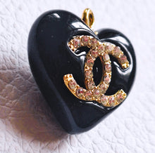 Load image into Gallery viewer, 23 mm   buttons  ,pendant,stamped,,resin, zirkonia
