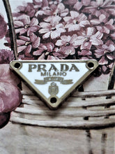 Load image into Gallery viewer, 20 mm buttons,pendant,silver metal,Prada,patch
