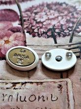 Load image into Gallery viewer, 18 mm buttons,gripox, silver metal ,la pausa
