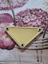 Load image into Gallery viewer, 38 mm PRADA ,patch,  pendant buttons, black,gold metal
