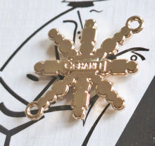 Load image into Gallery viewer, 27 mm   buttons  ,pendant,stamped,gold metal, faux perlen
