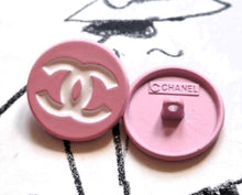 Load image into Gallery viewer, 20 mm stamped buttons,emaille,metal,pink
