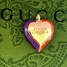 Load image into Gallery viewer, 25 mm luxury pendant 1/1, buttons stamped  Gucci, gripox,gold metal.
