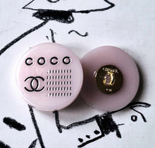 Load image into Gallery viewer, 24 mm buttons, stamped gold,metal,,resin ,
