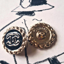 Load image into Gallery viewer, 20 mm stamped buttons gold metal,emaille
