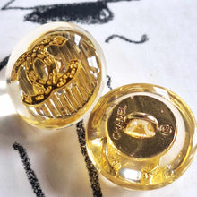 Load image into Gallery viewer, 16 mm   stamped buttons,,resin, ,opalescent
