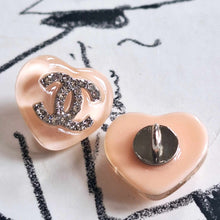 Load image into Gallery viewer, 15 mm  buttons,,resin,zirkonia ,opalescent,silver
