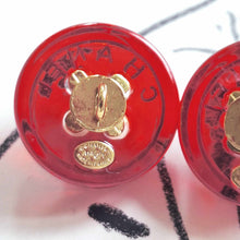 Load image into Gallery viewer, 21 mm   buttons   stamped,pendant,resin,red
