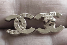 Load image into Gallery viewer, 12 mm stamped buttons,pendant, silver metal,
