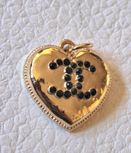 Load image into Gallery viewer, 20 mm buttons, stamped, gold,metal,,zirkonia,pendant (Kopia)
