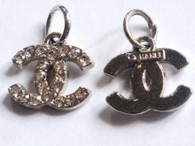 Load image into Gallery viewer, 13,5 mm stamped,buttons,pendant,zirkonia,silver metal
