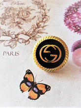 Load image into Gallery viewer, 20 mm buttons,metal,emaille,Gucci,black
