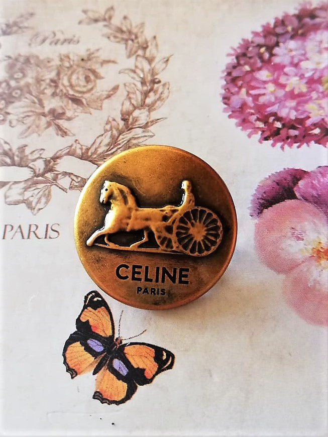 24 mm buttons,brass-celine