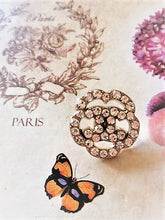 Load image into Gallery viewer, 20 mm stamped buttons,metal,zirkonia
