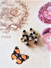 Load image into Gallery viewer, 18 mm stamped buttons,pendant,zirkonia,metal
