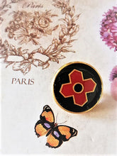 Load image into Gallery viewer, 18 mm  stamped buttons gold metal louis vuitton
