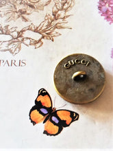 Load image into Gallery viewer, 18 mm stamped,navy blue,buttons,gripox,brass,Gucci
