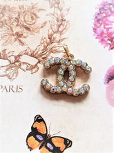 Load image into Gallery viewer, 19 mm stamped  rainbow,buttons,pendant,metal,
