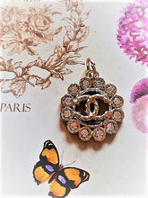 Load image into Gallery viewer, 20 mm buttons,pendant,gold metal,zirkonia
