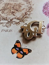 Load image into Gallery viewer, 23 mm buttons,pendant,faux per;en,gold metal,Dior
