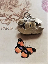 Load image into Gallery viewer, 22 mm stamped,buttons,pendant,zirkonia,silber metal
