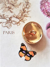 Load image into Gallery viewer, 20 mm  buttons, gold metal,emaille
