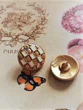 Load image into Gallery viewer, 16 mm stamped  ,buttons,gripox,zirkonia,gold metal
