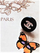 Load image into Gallery viewer, 11 mm stamped ,buttons,resin black
