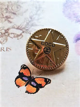 Load image into Gallery viewer, 20 mm stamped buttons,,gold metal
