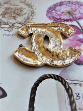 Load image into Gallery viewer, 49/41 mm stamped buttons,pendant,brooch stamped,gold metal,
