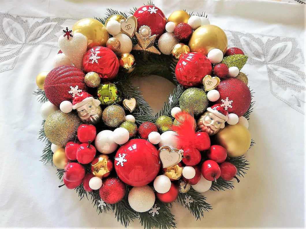 Christmas Wreath for Front Door,or  Table Decoration, Home Decor, Christmas Decoration