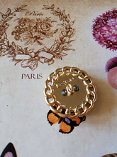 Load image into Gallery viewer, 20 mm stamped navy blue,buttons,gripox,metal
