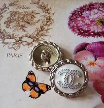 Load image into Gallery viewer, 20 mm stamped buttons metal,emaille
