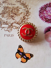 Load image into Gallery viewer, 20 mm stamped buttons, red,gripox,metal
