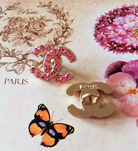 Load image into Gallery viewer, 18/14 mm stamped buttons,metal,zirkonia
