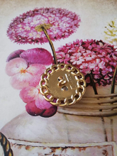 Load image into Gallery viewer, 23 mm stamped,gripox,metal,buttons ,gold metal
